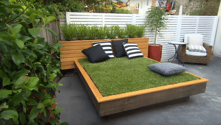 meubles de jardin en Pelouse Synthétique