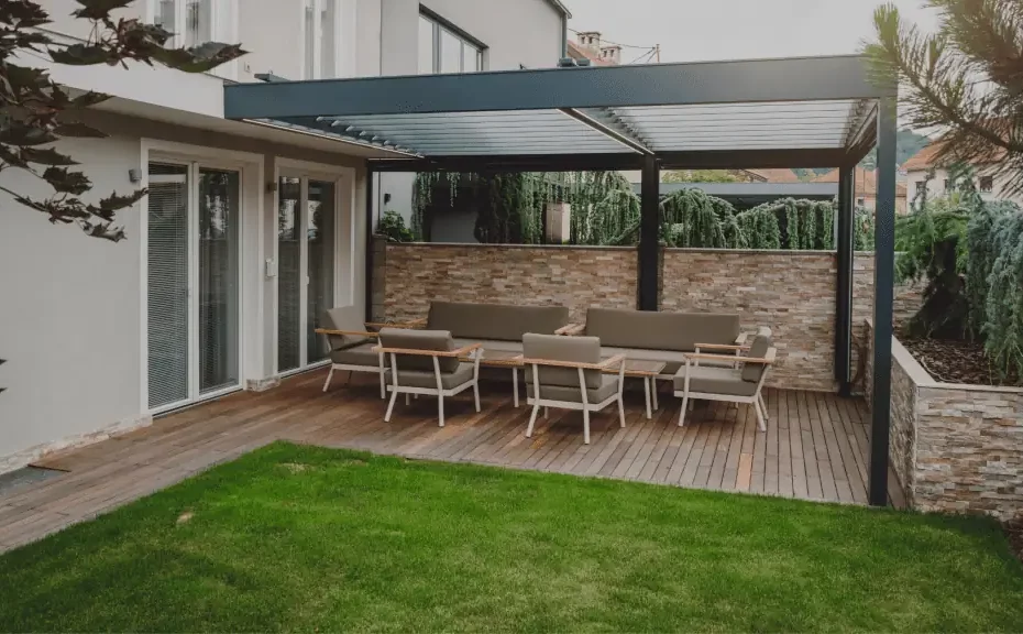 Gazon synthétique terrasse