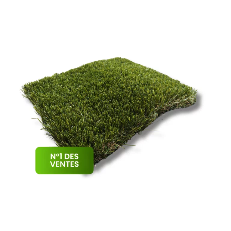 Gazon synthétique Roma 43mm aspect naturel haute densité Green Eco Concept